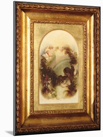 The Mother's Blessing (W/C)-Robert Huskisson-Mounted Giclee Print