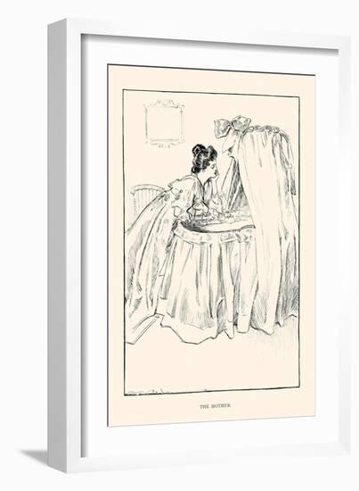 The Mother-Charles Dana Gibson-Framed Art Print