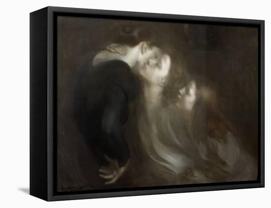 The Motherly Kiss, Late 1890s-Eugene Carriere-Framed Stretched Canvas