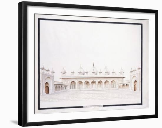 The Moti Musjid in the Fort of Agra, C. 1815-null-Framed Giclee Print