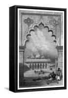 The Moti Musjid or Pearl Mosque, Agra, Hindustan-Finden-Framed Stretched Canvas