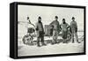 'The Motor Party (Left to right - Lashly, B.C. Day, Lieut. Evans, Hooper)', October 1911, (1913)-Herbert Ponting-Framed Stretched Canvas