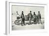 'The Motor Party (Left to right - Lashly, B.C. Day, Lieut. Evans, Hooper)', October 1911, (1913)-Herbert Ponting-Framed Photographic Print