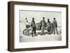 'The Motor Party (Left to right - Lashly, B.C. Day, Lieut. Evans, Hooper)', October 1911, (1913)-Herbert Ponting-Framed Photographic Print