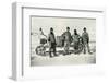 'The Motor Party (Left to right - Lashly, B.C. Day, Lieut. Evans, Hooper)', October 1911, (1913)-Herbert Ponting-Framed Photographic Print