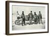 'The Motor Party (Left to right - Lashly, B.C. Day, Lieut. Evans, Hooper)', October 1911, (1913)-Herbert Ponting-Framed Photographic Print