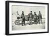 'The Motor Party (Left to right - Lashly, B.C. Day, Lieut. Evans, Hooper)', October 1911, (1913)-Herbert Ponting-Framed Photographic Print