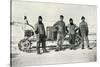 'The Motor Party (Left to right - Lashly, B.C. Day, Lieut. Evans, Hooper)', October 1911, (1913)-Herbert Ponting-Stretched Canvas