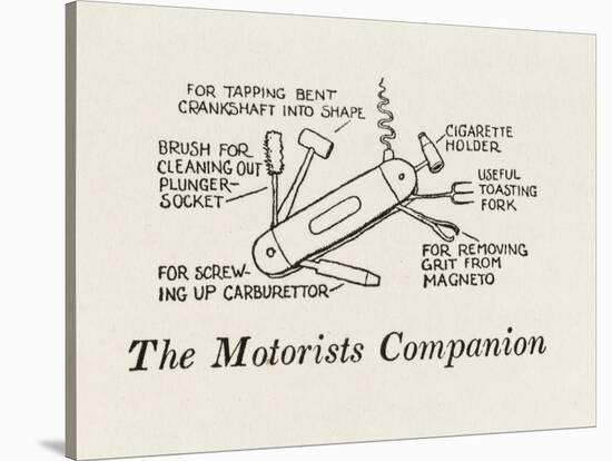 The Motorists Companio-William Heath Robinson-Stretched Canvas