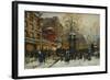 The Moulin Rouge, Paris-Eugene Galien-Laloue-Framed Giclee Print