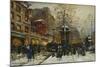 The Moulin Rouge, Paris-Eugene Galien-Laloue-Mounted Giclee Print