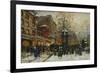 The Moulin Rouge, Paris-Eugene Galien-Laloue-Framed Giclee Print