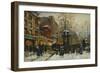 The Moulin Rouge, Paris-Eugene Galien-Laloue-Framed Giclee Print