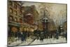 The Moulin Rouge, Paris-Eugene Galien-Laloue-Mounted Giclee Print