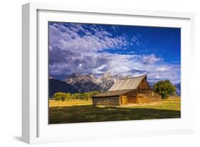 The Moulton Barn on Mormon Row, Grand Teton National Park, Wyoming, USA.-Russ Bishop-Framed Photographic Print