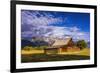 The Moulton Barn on Mormon Row, Grand Teton National Park, Wyoming, USA.-Russ Bishop-Framed Photographic Print