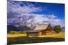 The Moulton Barn on Mormon Row, Grand Teton National Park, Wyoming, USA.-Russ Bishop-Mounted Photographic Print