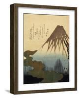 The Mount Fuji, 19th Century-Totoya Hokkei-Framed Giclee Print