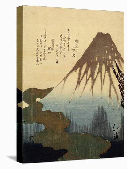 The Mount Fuji, 19th Century-Totoya Hokkei-Stretched Canvas