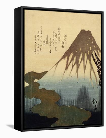 The Mount Fuji, 19th Century-Totoya Hokkei-Framed Stretched Canvas