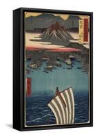 The Mount Inasa in Nagasaki, Hizen Province, May 1856-Utagawa Hiroshige-Framed Stretched Canvas
