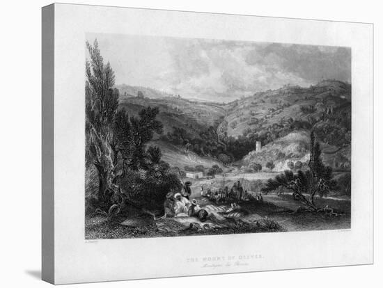 The Mount of Olives, Israel, 1841-E Benjamin-Stretched Canvas