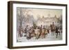 The Mount Vernon Yule Log-Jean Leon Gerome Ferris-Framed Giclee Print