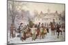 The Mount Vernon Yule Log-Jean Leon Gerome Ferris-Mounted Giclee Print