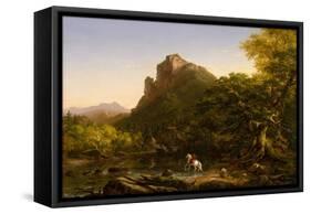 The Mountain Ford, 1846-Thomas Cole-Framed Stretched Canvas