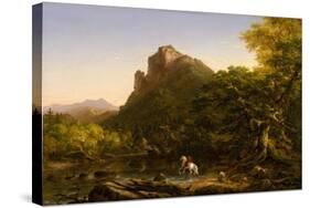 The Mountain Ford, 1846-Thomas Cole-Stretched Canvas