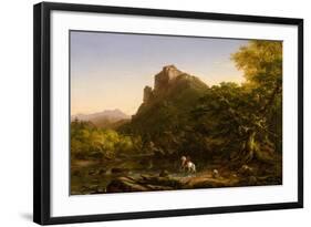 The Mountain Ford, 1846-Thomas Cole-Framed Giclee Print