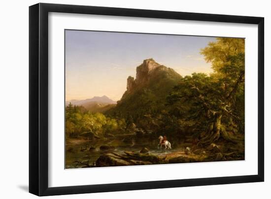 The Mountain Ford, 1846-Thomas Cole-Framed Giclee Print