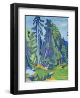 The Mountain Forest-Ernst Ludwig Kirchner-Framed Giclee Print