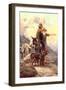 The Mountain Hunt, 1917-Frank Tenney Johnson-Framed Giclee Print