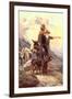 The Mountain Hunt, 1917-Frank Tenney Johnson-Framed Giclee Print