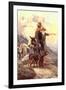 The Mountain Hunt, 1917-Frank Tenney Johnson-Framed Giclee Print