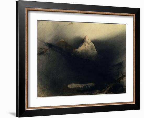 The Mountain of Myths-Victor Hugo-Framed Art Print