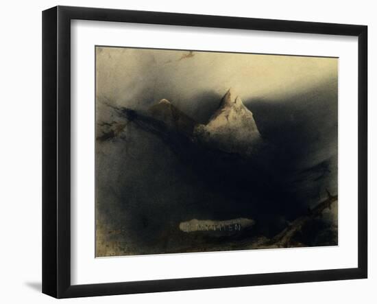 The Mountain of Myths-Victor Hugo-Framed Art Print