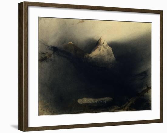 The Mountain of Myths-Victor Hugo-Framed Art Print