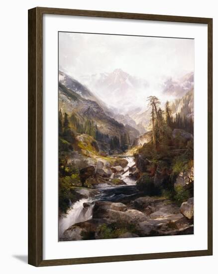 The Mountain of the Holy Cross-Thomas Moran-Framed Giclee Print