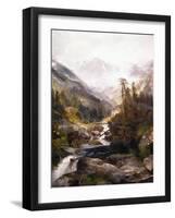 The Mountain of the Holy Cross-Thomas Moran-Framed Giclee Print