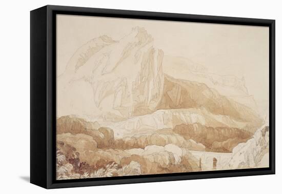 The Mountain of the Roule, Cherbourg-John Sell Cotman-Framed Stretched Canvas