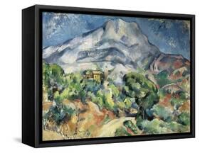 The Mountain Saint Victoire-Paul Cézanne-Framed Stretched Canvas
