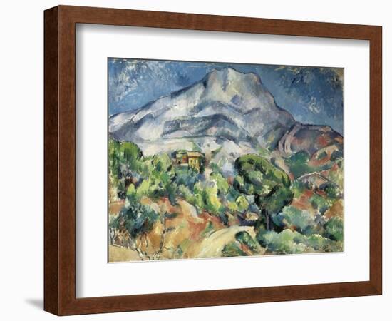 The Mountain Saint Victoire-Paul Cézanne-Framed Art Print