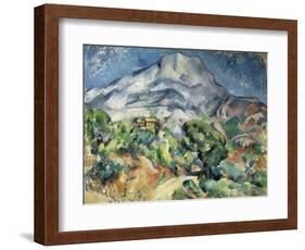 The Mountain Saint Victoire-Paul Cézanne-Framed Art Print