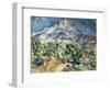 The Mountain Saint Victoire-Paul Cézanne-Framed Art Print