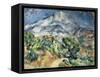 The Mountain Saint Victoire-Paul Cézanne-Framed Stretched Canvas