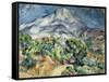 The Mountain Saint Victoire-Paul Cézanne-Framed Stretched Canvas