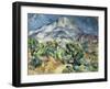 The Mountain Saint Victoire-Paul Cézanne-Framed Art Print