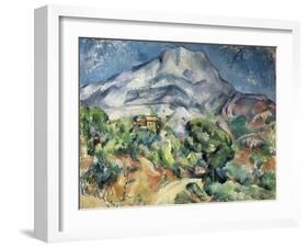 The Mountain Saint Victoire-Paul Cézanne-Framed Art Print